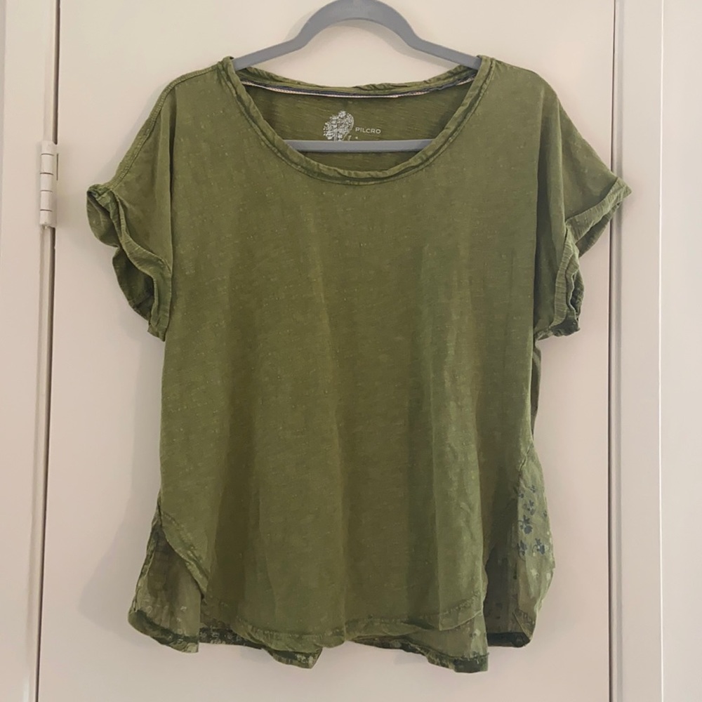 Pilcro Olive Short Sleeve Tee